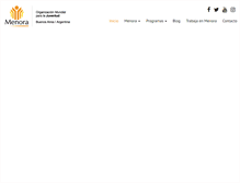 Tablet Screenshot of menora.org.ar